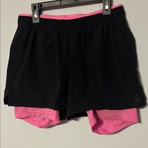 Chubbies Black and Pink Women's Athletic Shorts